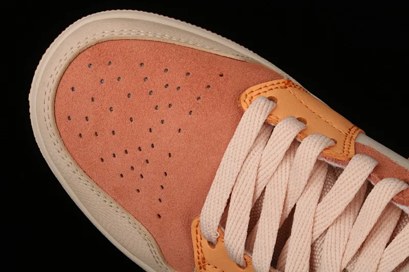 All categories Air Jordan Jordan series basketball shoes Air Jordan 1 Mid G version pure original Air Jordan 1 Mid SE AJ1 Joe 1 Chinese orange and pink splicing mid-top versatile casual sports sneakers DH4270-800